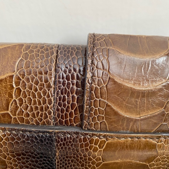 Authentic YSL Saint Laurent large python clutch handbag - Picture 4 of 9